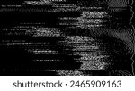 Retro CCTV or VHS Video White Noise Background. Scanlines Vibration Glitch. Video Damage Overlay Texture. Nostalgic Vintage 80s 90s Surveillance Technology Vector Illustration.