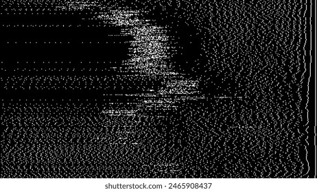 Retro CCTV or VHS Video White Noise Background. Scanlines Vibration Glitch. Video Damage Overlay Texture. Nostalgic Vintage 80s 90s Surveillance Technology Vector Illustration.