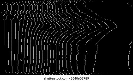 Retro CCTV or VHS Video White Noise Background. Scanlines Vibration Glitch. Video Damage Overlay Texture. Nostalgic Vintage 80s 90s Surveillance Technology Vector Illustration.