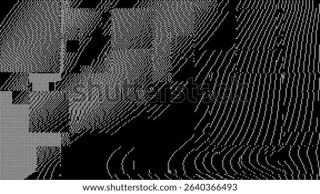 Retro CCTV or VHS Video White Noise Background. Scanlines Vibration Glitch. Video Damage Overlay Texture. Nostalgic Vintage 80s 90s Surveillance Technology Vector Illustration.