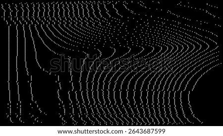 Retro CCTV or VHS Video White Noise Background. Scanlines Vibration Glitch. Video Damage Overlay Texture. Nostalgic Vintage 80s 90s Surveillance Technology Vector Illustration.
