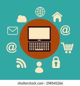 retro cellphone design, vector illustration eps10 graphic 