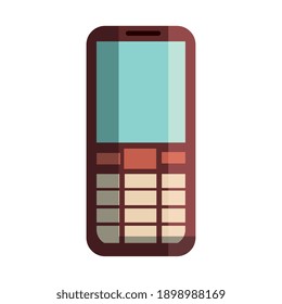 retro cellphone device isolated icon vector illustration design