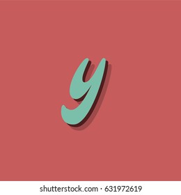 Retro character from a typeset, vector illustration