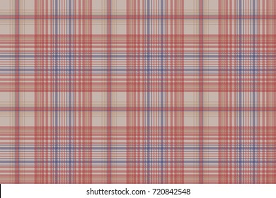 Retro check plaid pixel seamless pattern. Vector illustration.