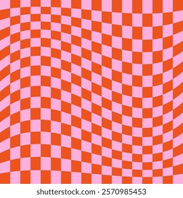 Retro checkerboard background. Colorful retro geometric pattern with a checkered mosaic design.
