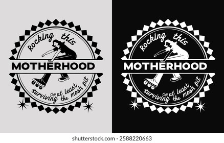 Retro Checkered Mama Mother T-shirt Design | Vintage Mom typography t shirt design