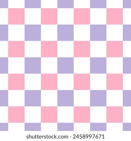Retro checkered seamless pattern. Colorful vintage aesthetic pattern.