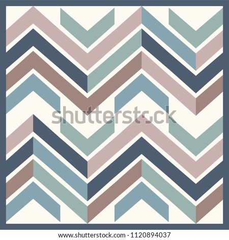 retro chevron pattern perfect for scarf 