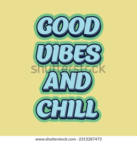retro and chill lettering design