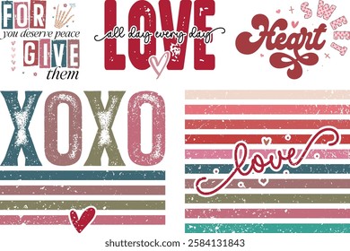 Retro Christian Valentine t-shirt design Bundle, Valentine t-shirt design Bundle, Retro Religious Valentine png, Happy Valentine's day T-shirt Design, Jesus T-shirt Design Bundle, christian bundle