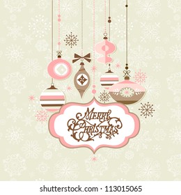Retro Christmas background