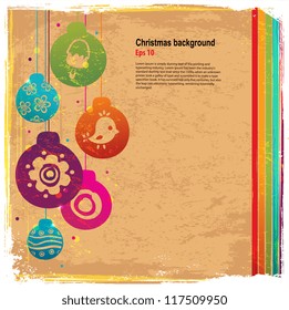 Retro Christmas background