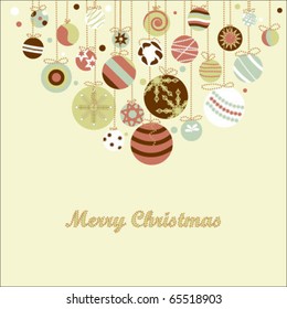 Retro Christmas background