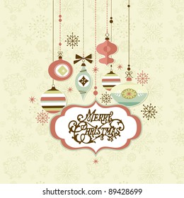 Retro Christmas background