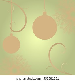 A Retro Christmas background with Christmas balls