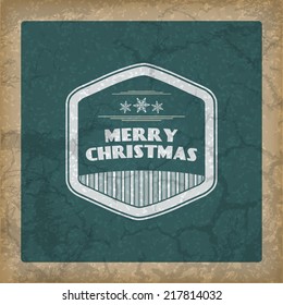 Retro Christmas background. Vintage Christmas Card with space for text. (EPS10 Vector)