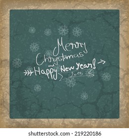 Retro Christmas background. Vintage Christmas Card with space for text. (EPS10 Vector)