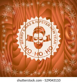 Retro Christmas banner, logo, label
