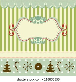 Retro Christmas card