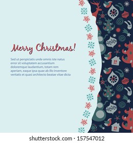 Retro Christmas card
