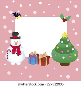 Retro Christmas card 