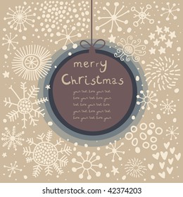 Retro Christmas card