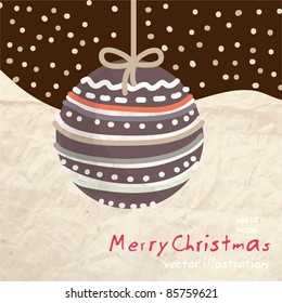 Retro Christmas card
