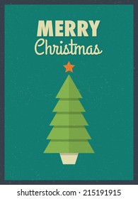 Retro Christmas card design