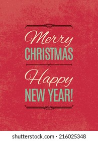Retro Christmas card design