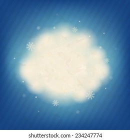 Retro Christmas Card With Gradient Mesh, Vector Illustration
