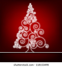 Retro christmas card Template. EPS 8 vector file included