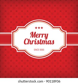 Retro Christmas Design - Red Card
