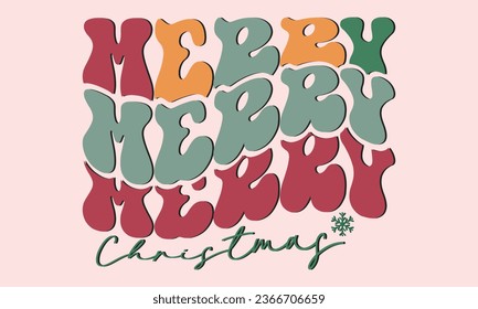 Retro Christmas EPS Bundle, Single design