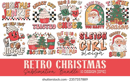 Retro Christmas Eps Sublimation Bundle
