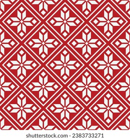Retro christmas geometric seamless pattern vector image