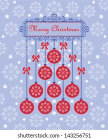 Retro christmas greeting