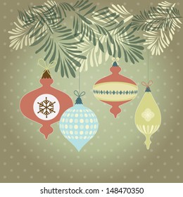Retro Christmas Ornaments