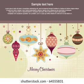 Ornements de Noël rétro