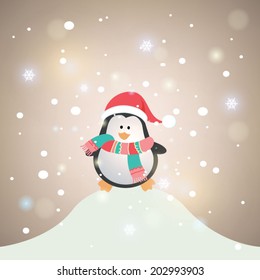 Retro Christmas Ornaments and trees. Vector illustration