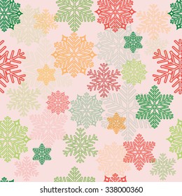 Retro Christmas Pattern - Illustration