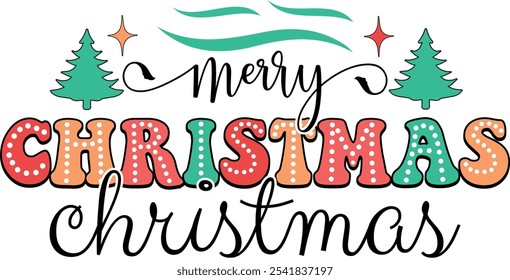retro christmas png sublimation design