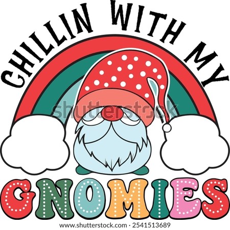 retro christmas png sublimation design