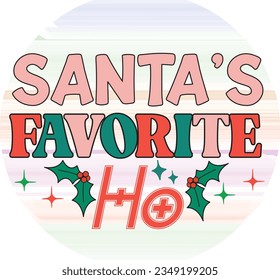 Retro Christmas Quotes Vector Design Vol-1