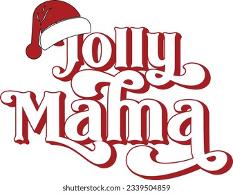 Retro Christmas Quotes Vector Svg Design