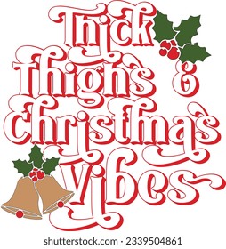 Retro Christmas Quotes Vector Svg Design