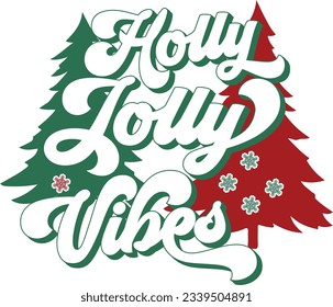Retro Christmas Quotes Vector Svg Design