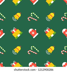 retro Christmas seamless pattern for use as wrapping paper gift,wallpaper or background