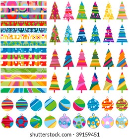 retro christmas set