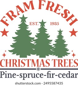 Retro Christmas Sign sublimation Design